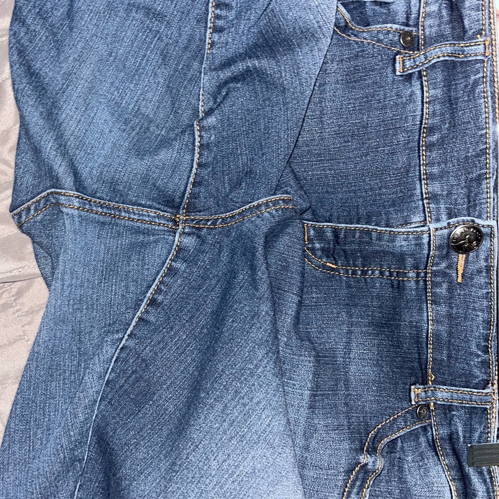 Torrid Plus Size 18 Dark Wash Distressed Skinny/Straight Jeans - Picture 6 of 11